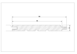 Borstade träpaneler